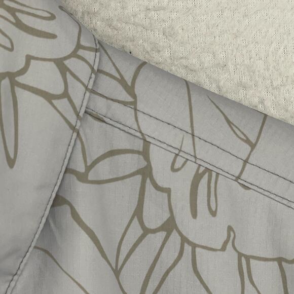 PATAGONIA Shirt Mens L Sol Patrol II Floral Performance Mesh Lined Ripstop Gray - Picture 9 of 14